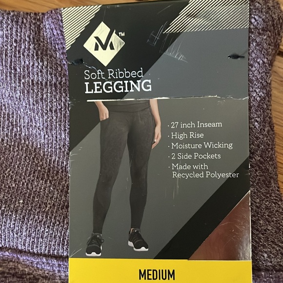 Member’s Mark soft ribbed leggings NWT size M - Picture 2 of 3